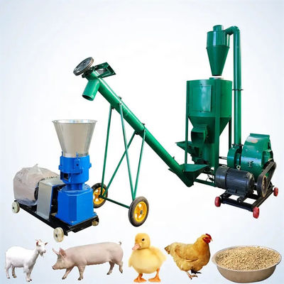 Smerigliatrice semplice Machine dell'alimentazione del pollame di operazione della macchina della taglierina di pula dell'erba