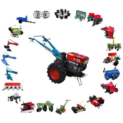 Attrezzatura d'agricoltura degli strumenti del trattore 8hp 680mm della mano di agricoltura 4WD piccola