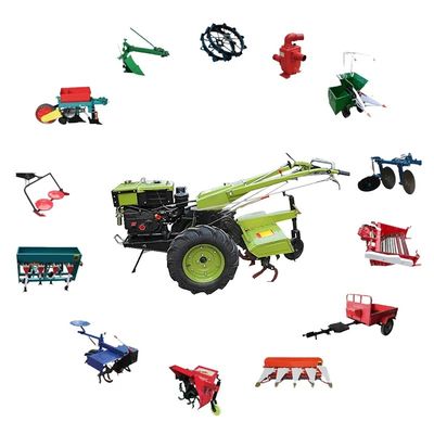 15hp motore diesel di camminata Mini Farm Tractor dell'azienda agricola del trattore agricolo 8hp